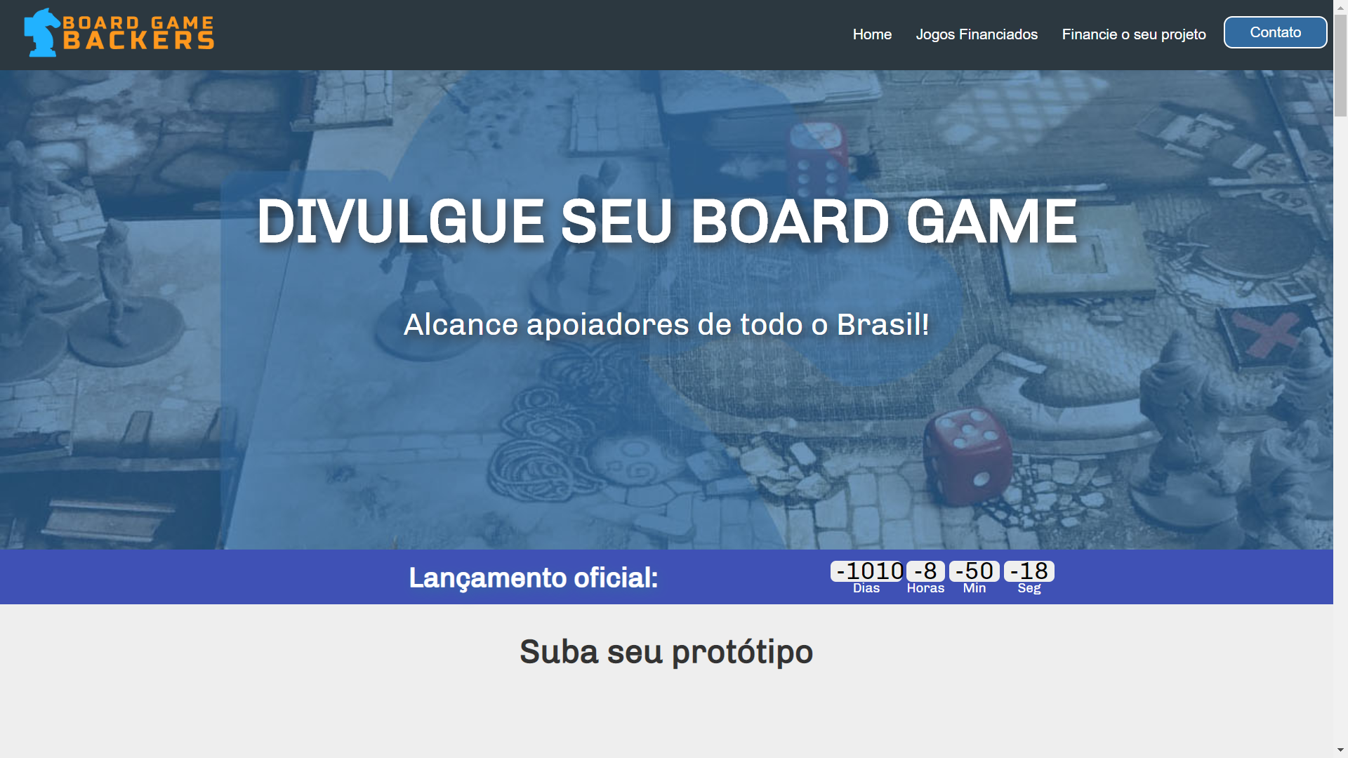 Landing Page BoardGames Brackers icon