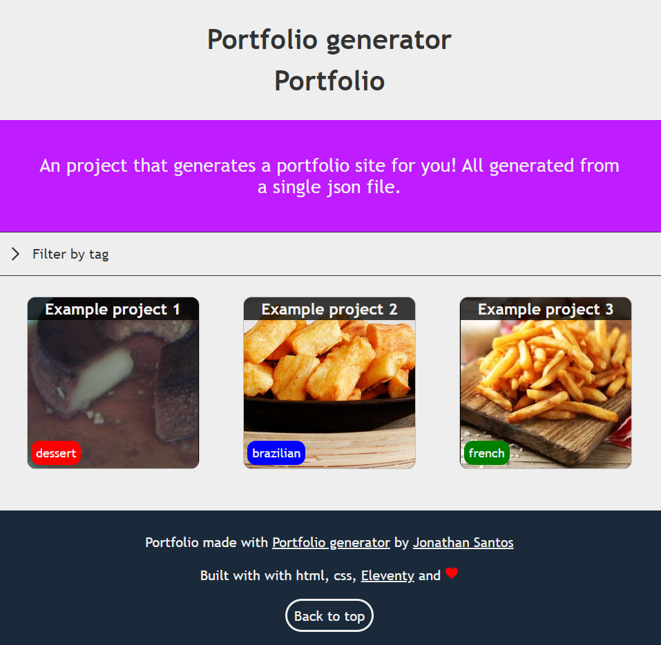 Portfolio Generator ícone